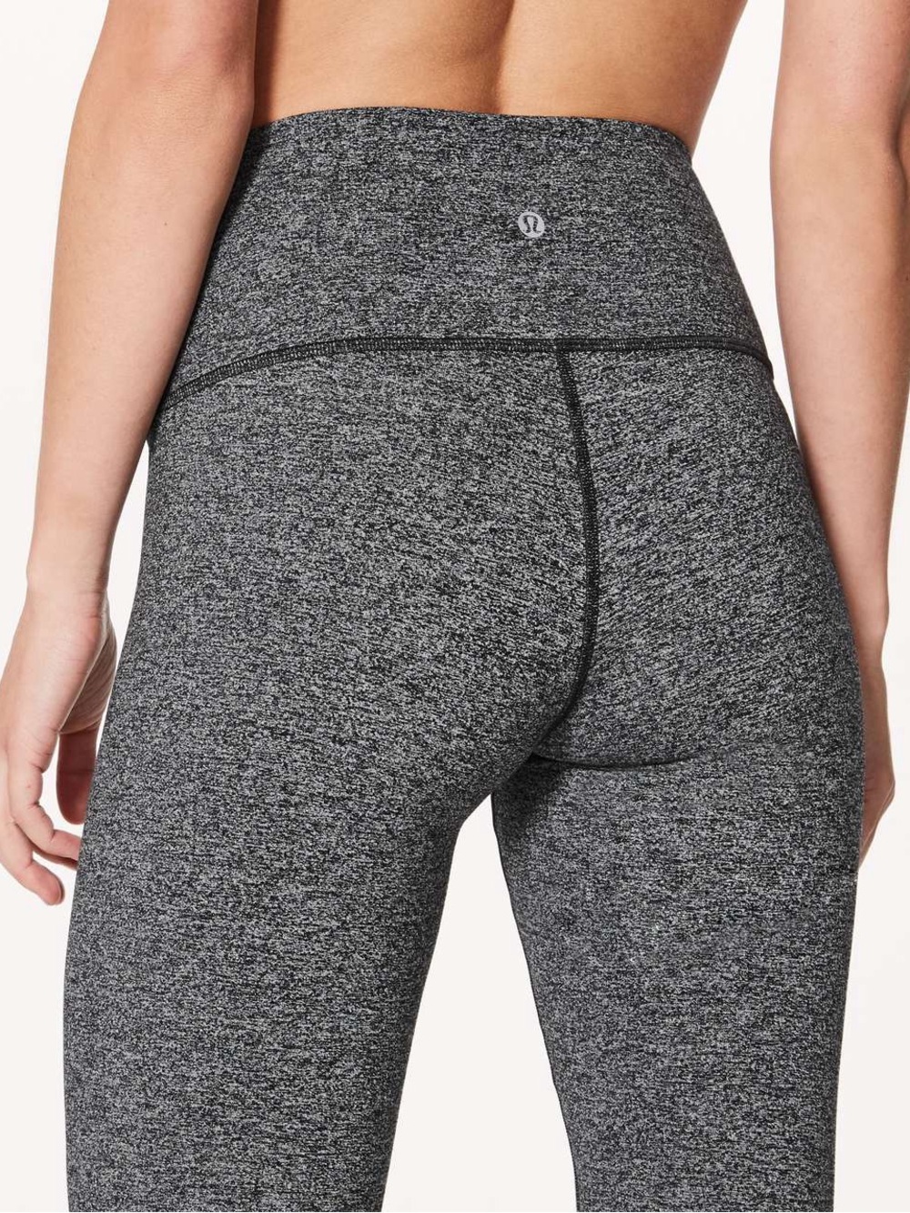 Lululemon Wunder Under Hi-Rise Tight 28" Heathered Black / Gray Luon Size 12 - Picture 1 of 11